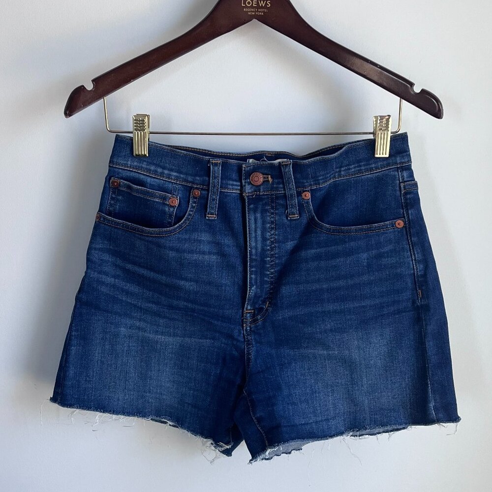 MADEWELL High-Rise Denim Shorts in Danny Wash: TENCEL™ Denim Size 27